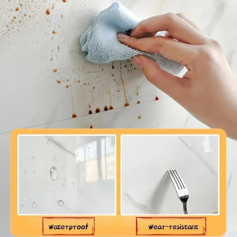 Självhäftande Golvplattor Marmor (10-pack) – Slitstark PVC