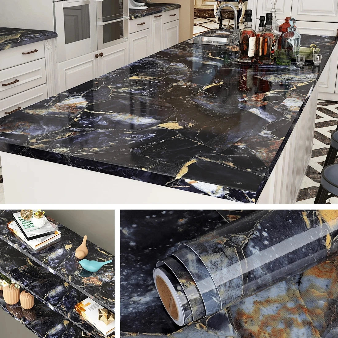 Marble Makeover – Slitstark & Värmetålig Dekorfilm