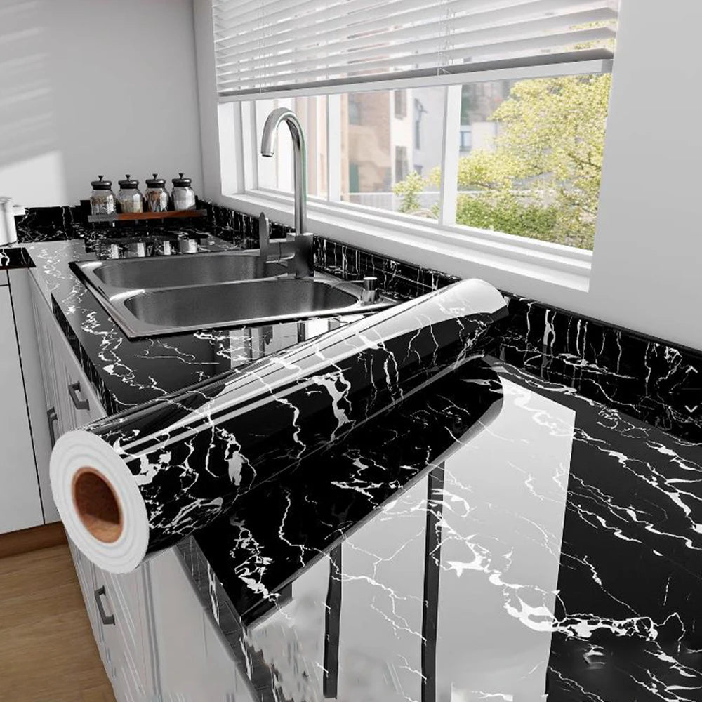 Marble Makeover – Slitstark & Värmetålig Dekorfilm