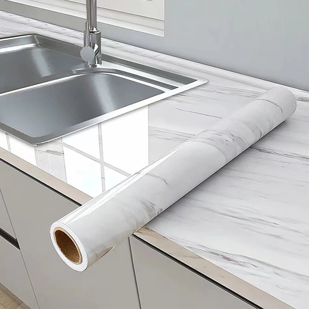 Marble Makeover – Slitstark & Värmetålig Dekorfilm