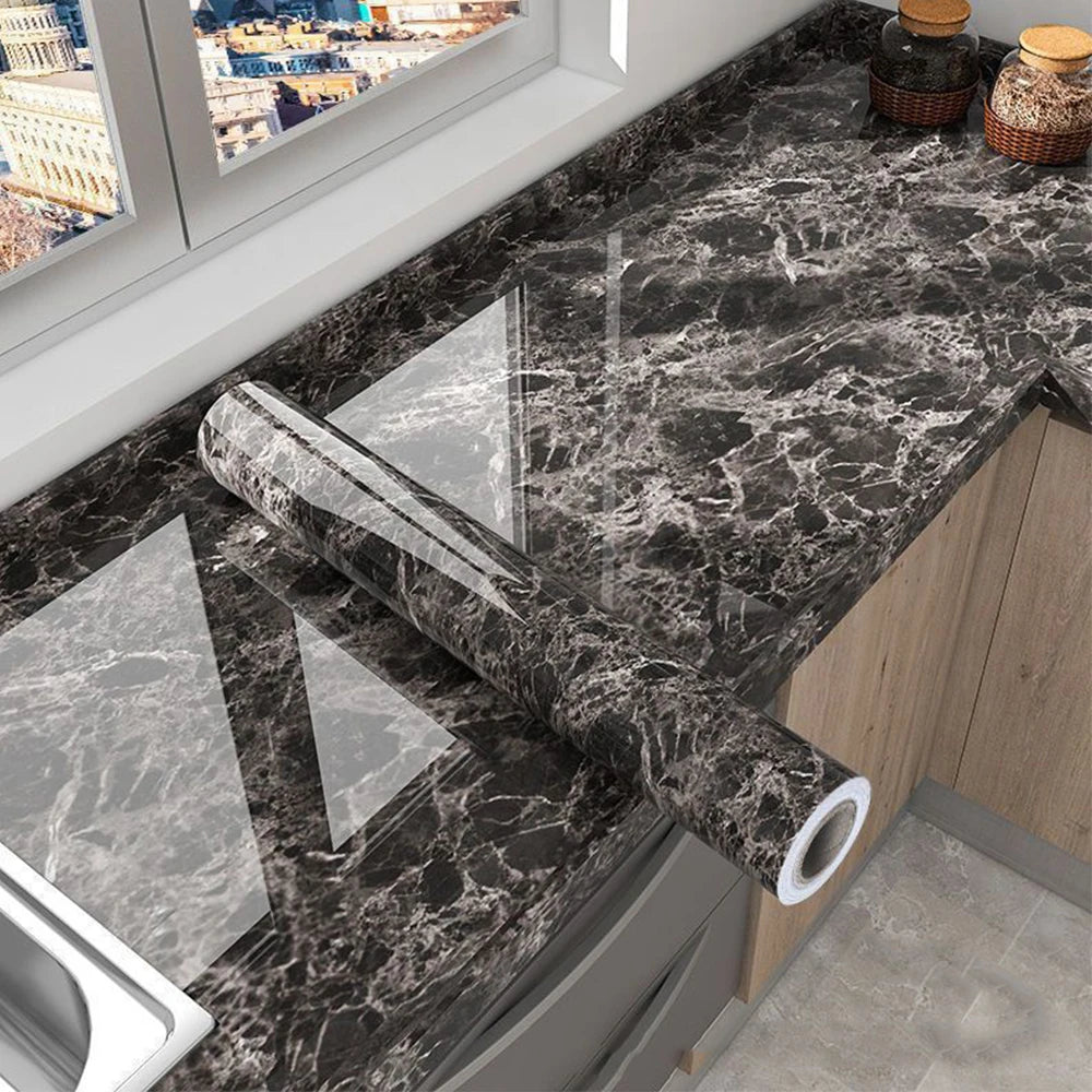 Marble Makeover – Slitstark & Värmetålig Dekorfilm