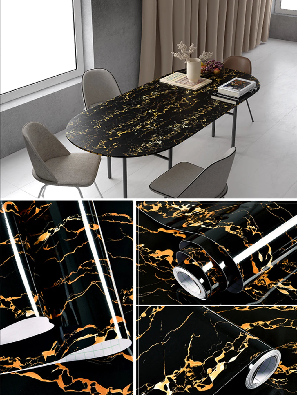 Marble Makeover – Slitstark & Värmetålig Dekorfilm