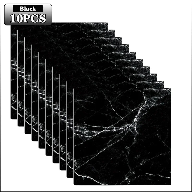 Självhäftande Golvplattor Marmor (10-pack) – Slitstark PVC